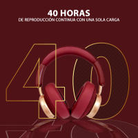 TEISCHE ND06 Auriculares inalámbricos de Bluetooth Cascos auriculares de diadema supraaurales wireless over ear Cascos auriculares bluetooth de diadema con cancelación de ruido Cascos de sonido estéreo y bajo potente con duración 40H y 3 niveles de ajuste - details 2