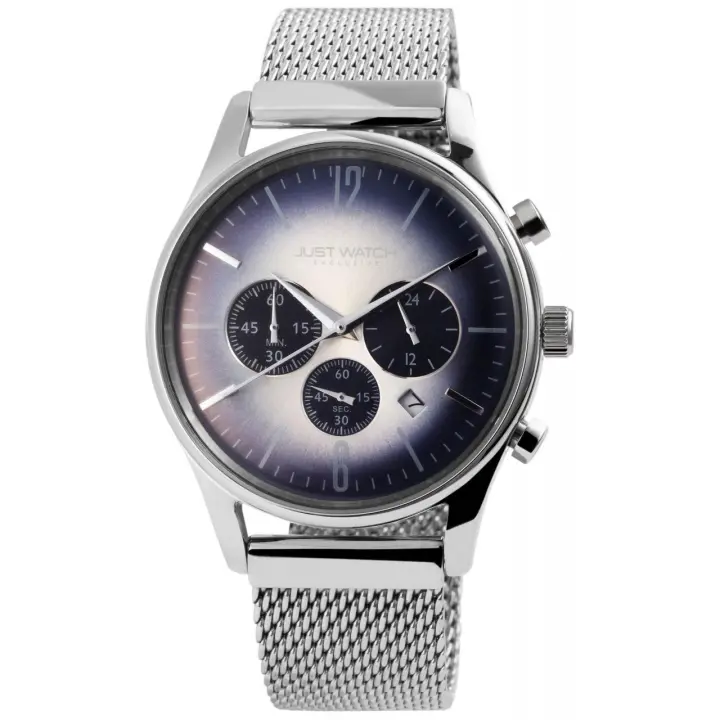 Reloj Just® Hombre Prateado com Bracelete em Aço Inoxidável - 0077 - 1