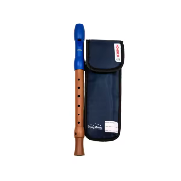 Flauta Hohner 9585-2 Mixta Boquilla Azul Digitación Alemana 2 Piezas - 1