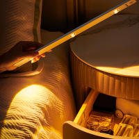 Luz Nocturna Sensor De Movimiento Ultra Delgada Inalámbrica LED Para Armario De Cocina Dormitorio Iluminación Interior 20/30/40/50CM - details 7