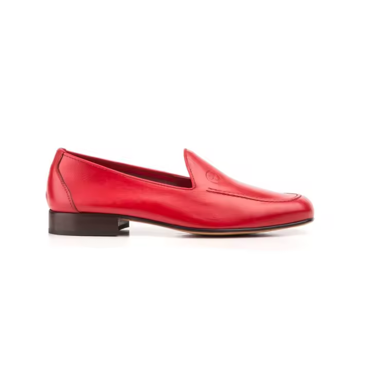 Mocasines de hombre de piel rojos by Nikkoe - 1