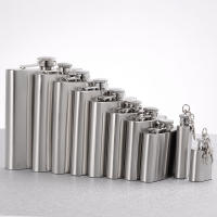 Botella De Mano De Acero Inoxidable 1-10oz Para Hombres Contenedor De Alcohol Portátil Botella De Vino Con Tapa De Tornillo - details 2