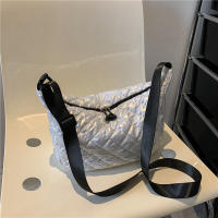 Bolso De Hombro Para Mujer Vintage De Nylon Impermeable Y Casual Bolso Hobo Crossbody Con Cierre De Cremallera Interior Líquido Suave - details 5