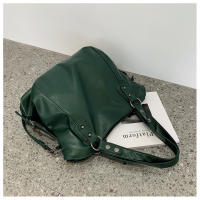Bolso De Hombro Para Mujer En Cuero PU Gran Capacidad Bolso Cruzado Casual Retro De Color Sólido Para Viaje Y Compras - details 16