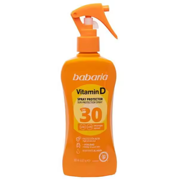 BABARIA Spray Solar Vitamina D  200 ml Spray Protector Solar - 1