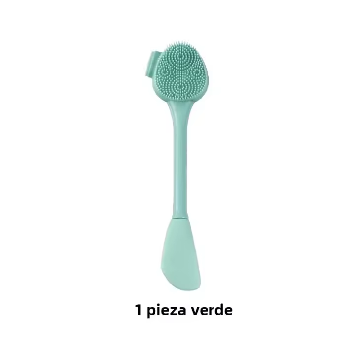 Cepillo De Silicona Para Limpieza Facial Herramienta De Masaje Facial Eliminador De Quistes Y Puntos Negros Doble Cara Exfoliador Para Cuidado De La Piel - 1