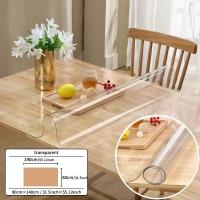 Mantel De PVC Transparente Y Mate Impermeable Y Resistente Al Aceite Para Cocina Y Comedor Cubierta Rectangular De Vidrio Suave - details 1