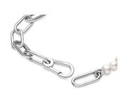 PANDORA ME Pulsera de Esnabones de Plata de Lei con Perla Blanca cultivada en Agua Dulce 。 Viene con un completo embalaje de Caja de regalo. - details 2