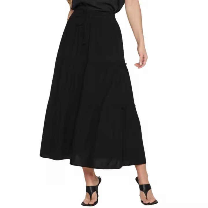 Falda Vila Anla Negro Para Mujer - 1