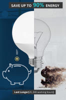 Bombilla LED E27 30W 20W 15W 220-240V G80 G95 G120 Ahorro De Energía Lámpara Global Luz LED Bombilla De Vestíbulo Para Sala De Estar - details 4