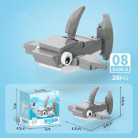 Bloques De Construcción De Animales Del Mundo Insecto Scorpion Mantis Hormiga Araña Pájaro Marino Regalo Para Niños Adornos De Escritorio Bloques Pequeños Compatible Con Lego ABS Sin Batería - details 22