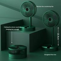 .Ventilador de escritorio plegable con bateria lition，Ventilador Portátil Recargable tres velocidades，Mini ventilador ajustable para el hogar y la Oficina, dispositivo pequeño de refrigeración, portátil, recargable por USB, - details 0