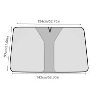 Visera De Coche En Titanio Plata Opaca Con Protección Solar Aislante De Calor Antirreflectante Para SUV Y Vehículos - details 5