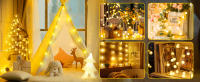 Luces De Cadena De Bolas LED 10M Para Exteriores Luces De Navidad Para Jardín Fiesta Y Bodas Decoración De Hogar - details 0