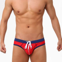 UXH Ropa De Baño Para Hombres Con Empuje Azul Boxer Briefs Hombre Sexy Transpirable Traje De Baño Corto De Playa Sunga - details 7