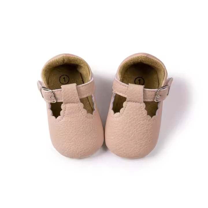 Zapatos Para Bebé Recién Nacidos Niño Y Niña PU Cuero Antideslizante Suela De Goma Alta Calidad Comodidad Primera Pasos Todoterreno Transpirables Tallas Reales - 1
