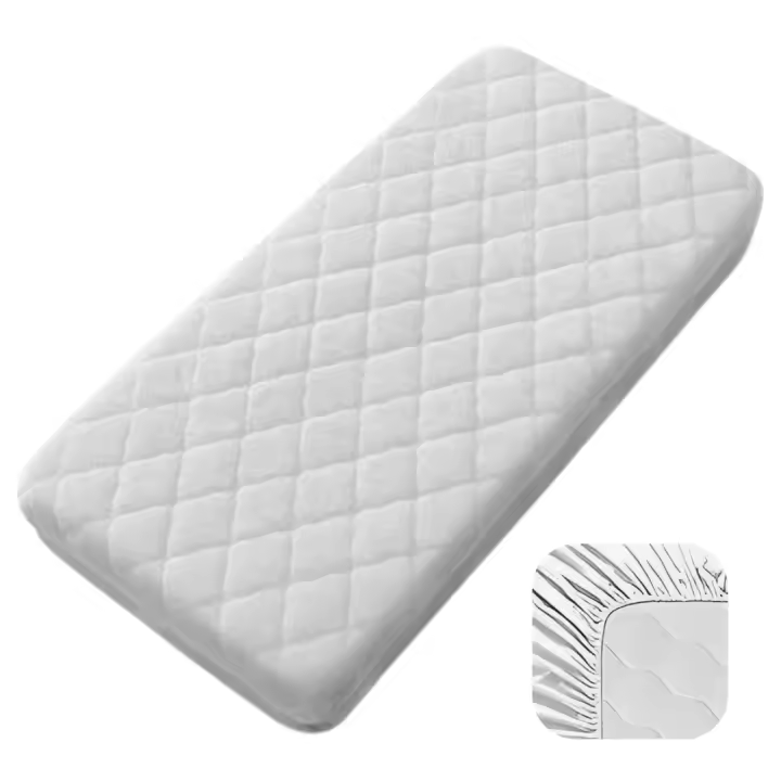Protector de Colchón de Cuna Pack de 3 Impermeable 60x120 | Acolchado y Antiácaros: Protege el colchón de cuna con nuestro protector de alta calidad - evita manchas y la proliferación de ácaros. Mejora el sueño de tu bebé con este gran protector. - 1