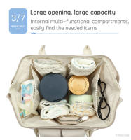 Bolsa De Pañales PANGDUBE Para Bebé Con 2 Soportes Para Carrito Impermeable Bolsa De Viaje Al Aire Libre Estilo Mochila Para Mamá Durante La Maternidad - details 10