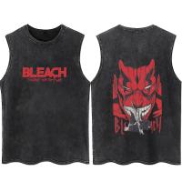 Camiseta Anime Para Hombres Y Mujeres Bleach Zaraki Kenpachi Impresión Ácido Algodón Estilo Punk Harajuku Camisetas De Verano - details 7