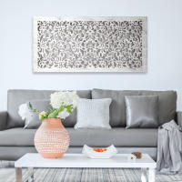 Cuadro Mandala de Pared Calada, Fabricado Artesanalmente en España - Decorado a Mano - Cuadro Decoración Modelo 154 - details 1