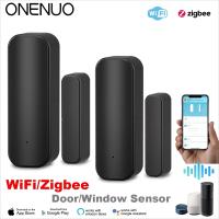 Sensor De Puerta Y Ventana Inteligente WiFi O ZigBee Detector De Apertura Y Cierre Remoto Por App Compatible Con Alexa Y Google Home - details 1