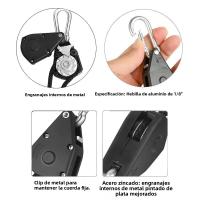 2/4/8pcs Cuerda Reflectante Para Tienda De Campaña Amarrar Rápido Fijador Cierre Pulley Tensión Gancho Toldo Viento Exterior - details 6