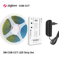 Kit Completo De Tira LED SMD 12V 5m 10m Mini Zigbee 3.0 COB CCT Doble Luz Blanca Dimmable Para Alexa Google Assistant SmartThings Con Control Remoto Y APP - details 6