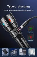 Linterna Táctica LED Recargable De Potencia Máxima 1000000LM Con Lente Zoom Ajustable 800W Luz De 3000m Para Caza Pesca Y Emergencias - details 9