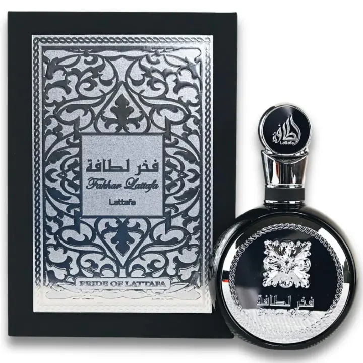 LATTAFA FAKHAR BLACK POUR HOMME EAU DE PARFUM X 100 ML. ***FRESCA Y AMBAR**** - 1