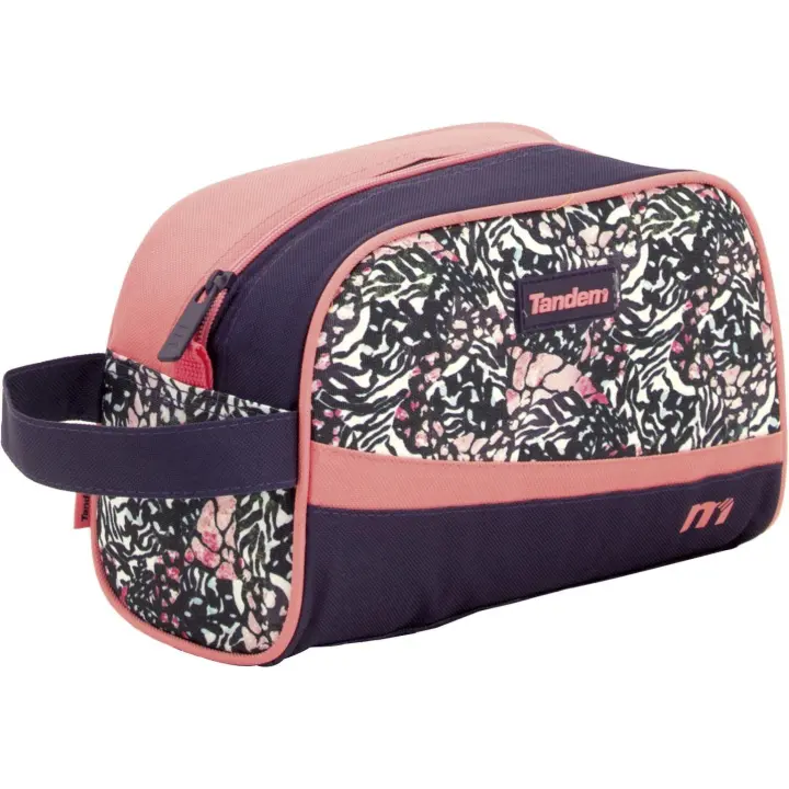 Marca Sportandem Neceser Adaptable Tandem Pop, color azul - Ideal para viajes con compartimento con cremallera, asa corta y adaptable a carro - Volumen 4 L, medidas 25x15,5x11 cm - 1