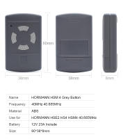 Control Remoto De Repuesto Para Puertas HORMANN HS4 / HS2 / HSM2 / HSM4 / HSE2 / HSE4 40 Botones Gris 40.685 MHz Código Fijo - details 7