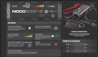 NOCO Boost GB70: Arrancador de Batería de Litio de 2000A UltraSafe – Antichispas y Protección contra Polaridad Inversa – Power Bank USB y Linterna LED – para Motores de Gasolina 8,0L y Diésel 6,0L - details 2