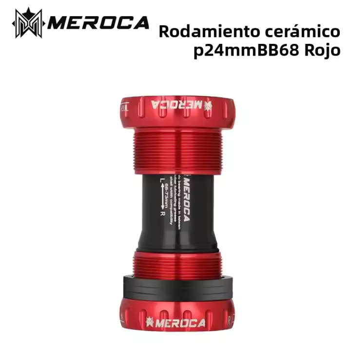 Rodamiento De Bajo Enclavamiento BSA Para Bicicleta MTB Mountain Bike Holowtech Central Ceramic Shaft 68-73mm Aleación De Aluminio - 1