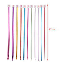Juego De Agujas De Crocheteo Tunisiano Multicolor Aluminio Tamaño 11 Para Tejer Alfombras Y Coser Herramienta De Textil Para Adultos - details 1