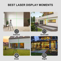 Nivel Laser 16 Lines Professional Laser Level With Tripod Suitcase Green Laser Automatic 360°Self-Leveling Laser Tool 110~220V - details 4