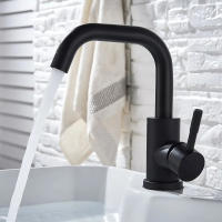 Grifo De Baño De Acero Inoxidable 304 Mezclador De Agua Caliente Y Fría Con Rotación De 360 Grados Monohandle Moderno - details 10