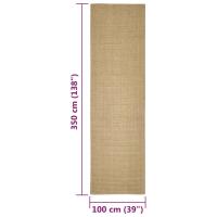 vidaXL Alfombra de sisal para rascador 100x350 cm - details 5