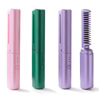 Nuevo peine inalámbrico para el Cabello Lacio, plancha de pelo perezosa, Carga USB, portátil, para Viajes, Pulido y alisado, peine PARA EL Cabello lacio perezoso para el hogar, Nuevo, inalámbrico, portáthil, Con Iones - details 0