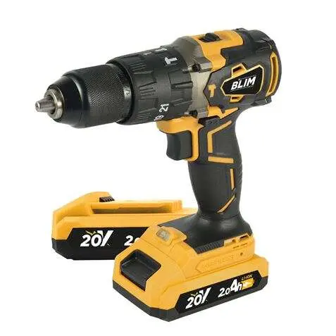 Blim Taladro Percutor 20V 2Ah Brushless - 68Nm - 2 Velocidades - Maletín y Accesorios - 1