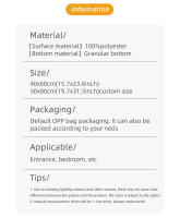 Alfombra Antideslizante Para Baño Absorbente Y Secado Rápido Máquina Lavable Alfombra Para Entrada De Sala Y Dormitorio Piso De Cocina - details 1