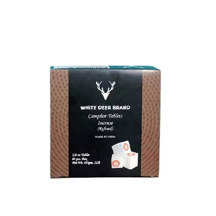 Alcanfor Tabletas 64 Uni White Deer Brand para Combatir Malos Olores en Armarios - 1