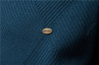 Suéter para Hombre, Chaqueta Cárdigan de Otoño para Hombre, Nuevo suéter Jacquard con Solapa de Color sólido, suéter Informal con Cuello Alto - details 10