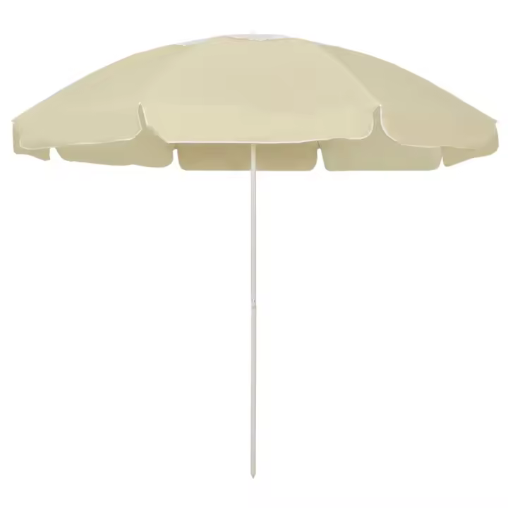 Sombrilla de playa amarillo arena 240 cm - 1