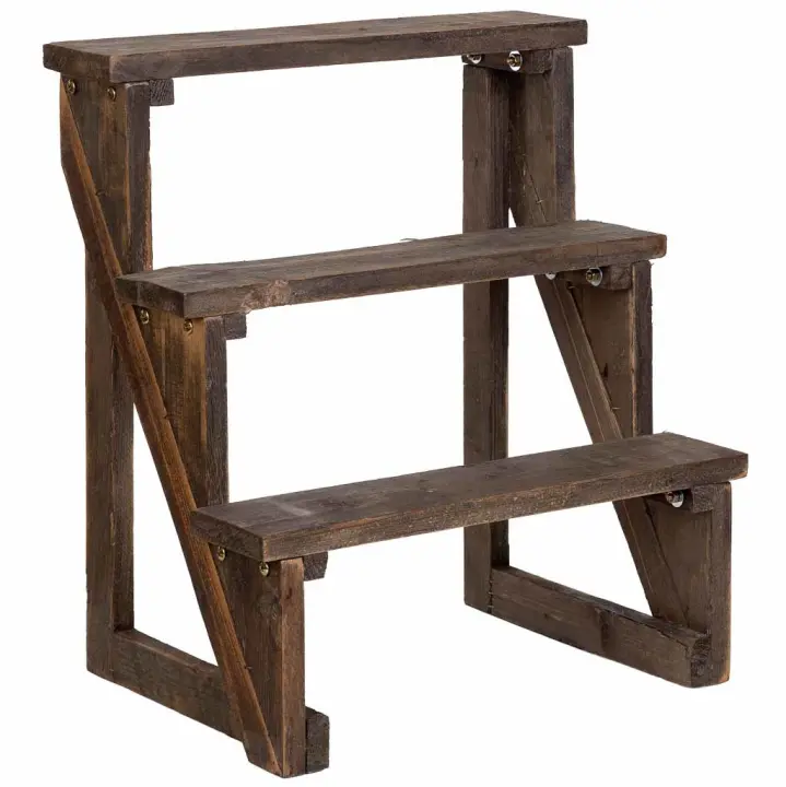 Escalera estantería de madera 45x31x50h cm - 1
