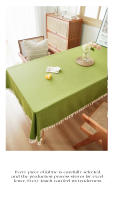 Mantel Texturizado Con Borlas De Algodón Rectangular Para Cocina Y Comedor Estilo Rústico Decoración De Mesa Para Fiestas Y Bodas - details 2