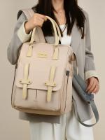 Mochila De Moda Para Mujer Bolsa De Mano De Tela Oxford Multifuncional Impermeable Con Ruedas Bolsa Para Bebés Viaje - details 6