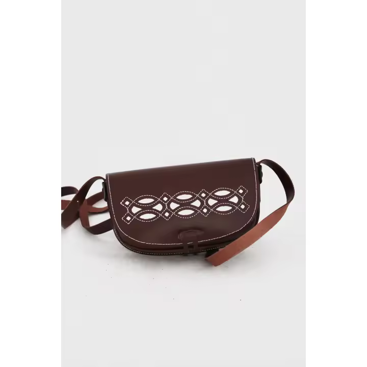 BOLSO DE PIEL ROCIERO PICADO - 1