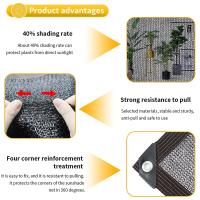 Malla de sombra para invernadero con ojales, 2 x 4 m, protección solar para jardín y pérgola. - details 3
