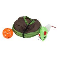 Juguete Interactivo Para Gatos Juego De Escondite Y Busqueda Con 9 Agujeros Y Bola Collapsible Puzzle Ejercicio Para Gatos - details 1