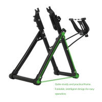 Mesa De Corrección De Ruedas De Bicicleta Plegable Herramienta De Reparación De Bicicleta De Montaña Y Carretera Para Hogar - details 2